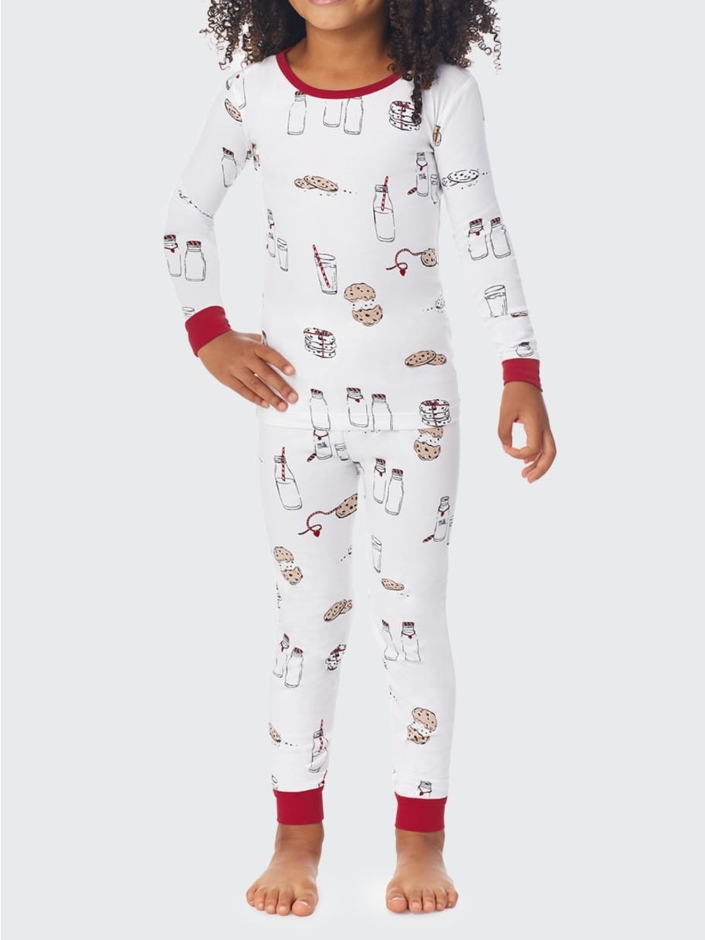 BedHead Milk & Cookie Print Kids Pajama Set 3T
